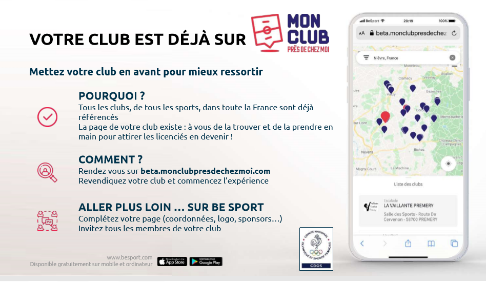 MON CLUB PRES DE CHEZ MOI