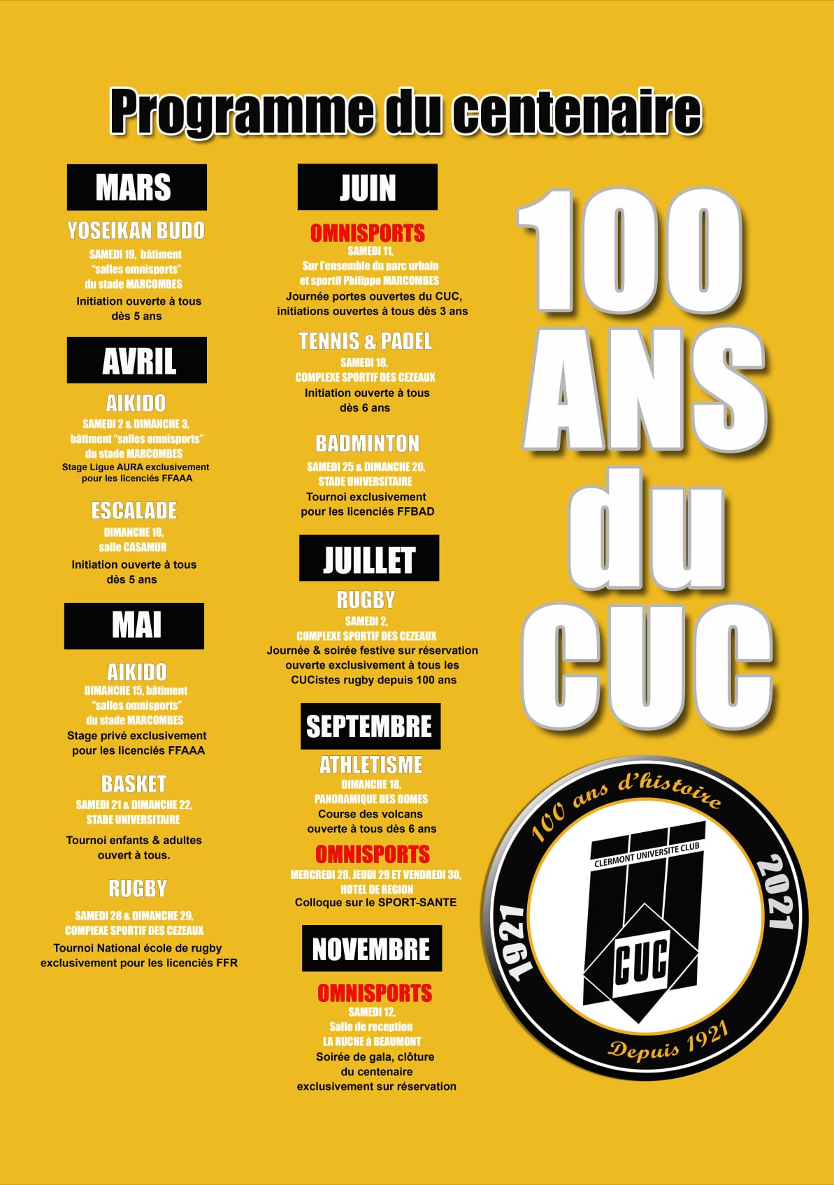 Programme complet